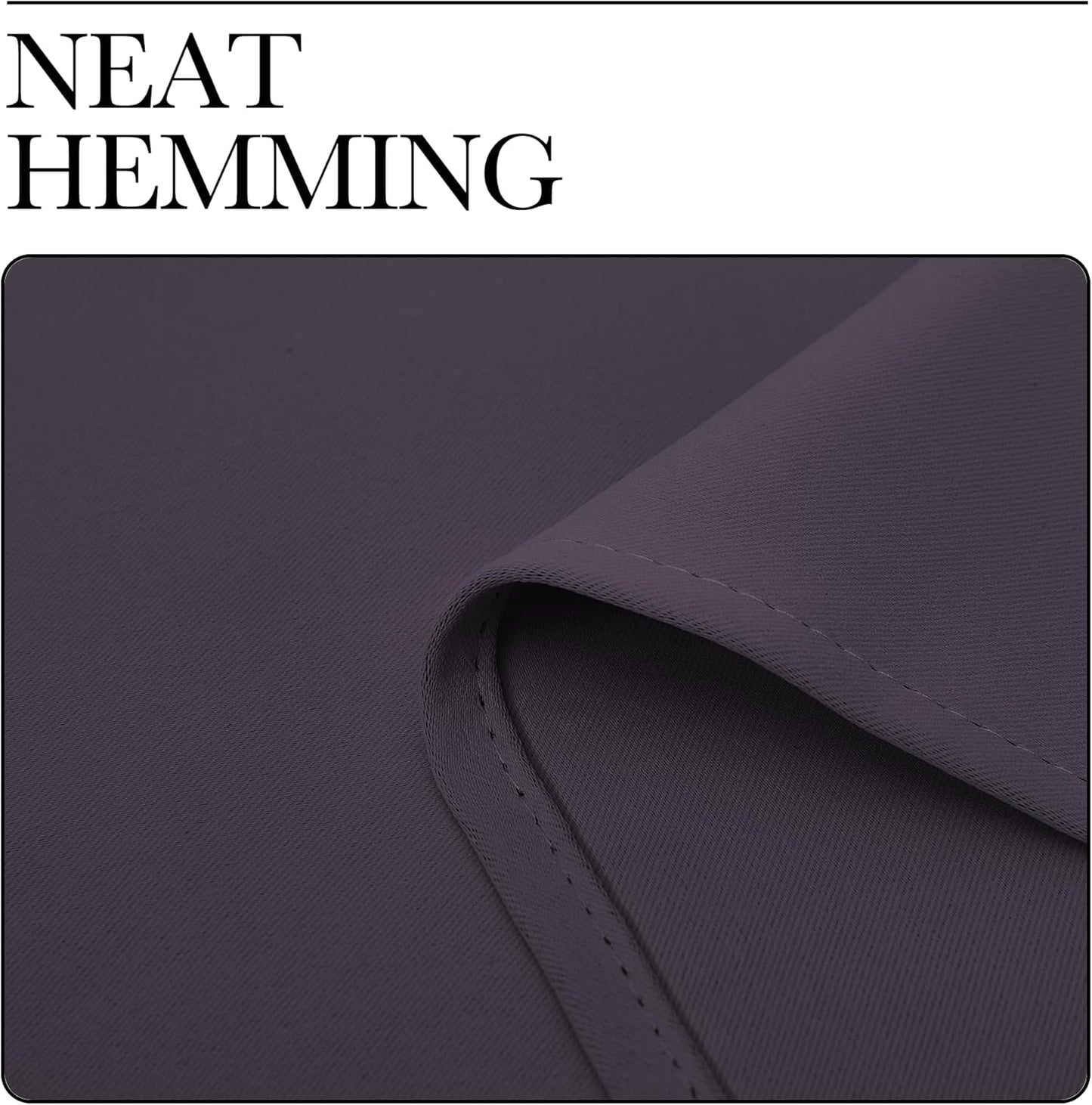 NICETOWN Greyish Purple Blackout Curtains - Thermal Insulated Drapes for Office | 68" Length, 42" Wide, 2 Panels