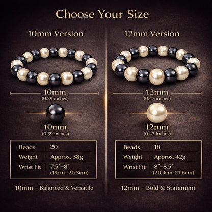 38 Magnetic Therapy Hematite beaded Bracelet For Women And Men Power Gemstone Crystal Unisex Macrame (Faux Pearl Hematite, 10, millimeters)