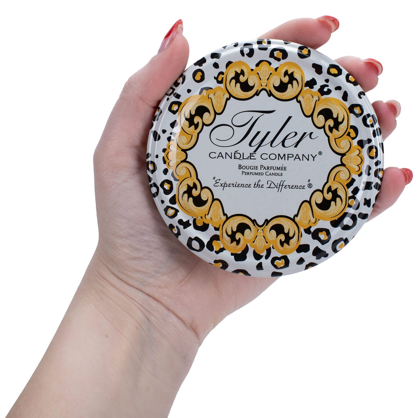 Tyler Candle 1 X Prestige Collection 22oz Two Wick Frosted Pomegranate Scent