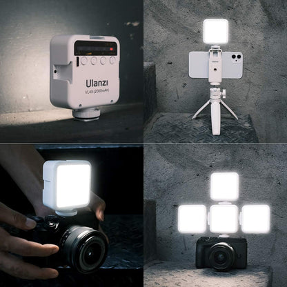 Ulanzi VL100X Selfie Light, Clip LED Light Panel for Phone/Laptop/Tablet/Computer, Bi-Color Portable Clip Camera Light with Dimmable 2500-6500K with 2000mAh Battery for Video Conference/Picture