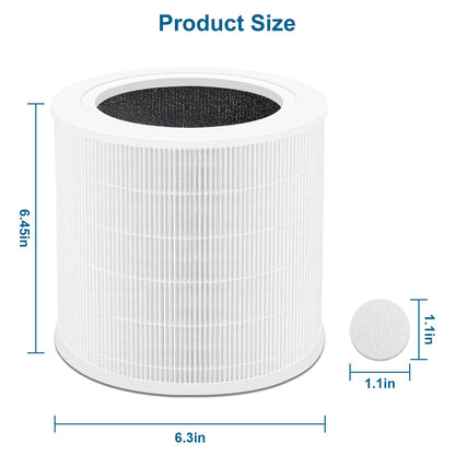 Myareds A2001 Replacement Filter Compatible with Airromi A2001 Air Purifier