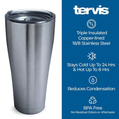 Tervis 1314697 Harry Potter - Luna Quote Stainless Steel Insulated Tumbler with Lid 30 oz, Silver