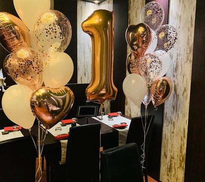 Gold Number 50 Balloon 40 Inch, 50th Birthday Party Decorations for Children, Giant 50 Foil Balloon for Party Supplies