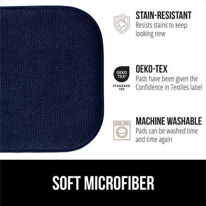 GORILLA GRIP Slip Resistant Chair Cushions, No Ties Required, Memory Foam Pads for Dining Room, Kitchen Table, Office, Rocking Chairs, Plush Seat Cover Cushion Pad, Home Decor, Set of 4 16x16, Beige