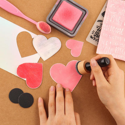 BAOFALI Mini Ink Blending Tool,with Foams Replacement Refill Foam Tool for Foams Scrapbooking Painting Drawing Art Supplies Handle Ink Tools Embossing Stencils