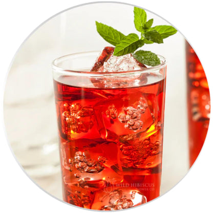 Wild Hibiscus Heart Tea | Premium Herbal Blend with Hibiscus & Botanicals (1.1 oz) | Caffeine-Free Wellness Tea | Rich in Flavor & Antioxidants [Pack of 6]