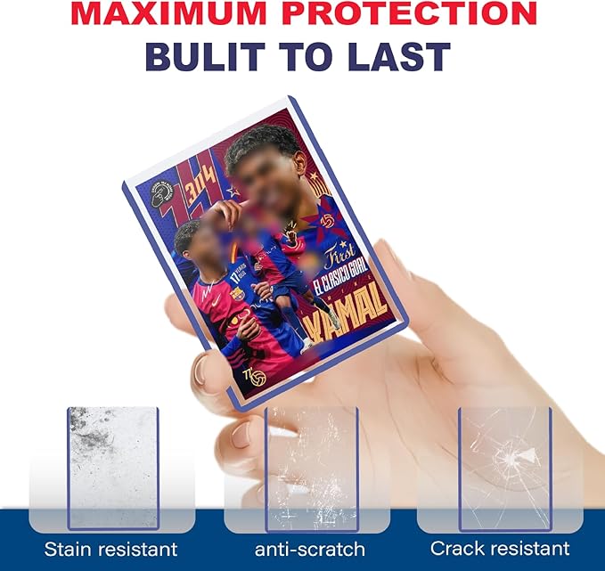 1000 Hard Card Sleeves Card Toploaders for Protection for Baseball Football Premium Top Loaders for Cards Ensuring Safety (1000 Hard Sleeves)