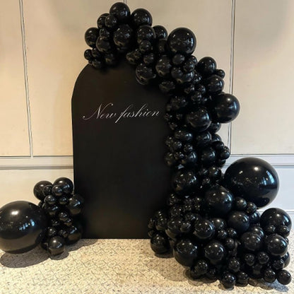 Awenztech Black Balloons 12 inch, Black Latex Balloons 50pcs Party Balloons for Graduation Halloween Birthday Party Decorations