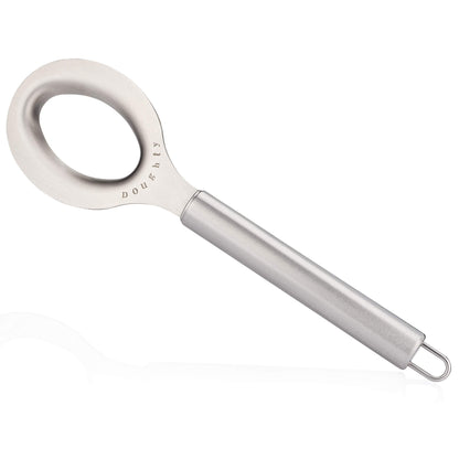 Doughty Stainless Steel Dough Whisk, Mixing and Kneading Tool – Sourdough Stirrer and Danish Dough Whisk Alternative – Rigid Hand Mixing Tool with Comfortable Grip – Gift Box Included