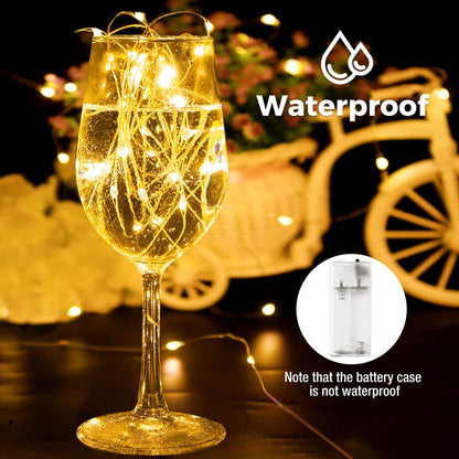 btfarm 10 Pack Fairy Lights with Timer, 10FT 30LED Battery Operated Twinkle Lights Waterproof, Copper Wire Christmas String Lights for Indoor Outdoor Xmas Tree Wedding Party Holiday Decorations