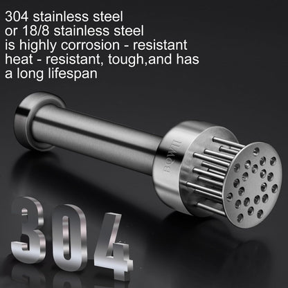BQWII Stainless Steel Meat Tenderizer Tool with 21 Sharp Needles - A Meat Tenderizer Mallet for Chicken and Beef, Durable Meat Mallet Hammer, Easy-Grip Meat Hammer Tenderizer