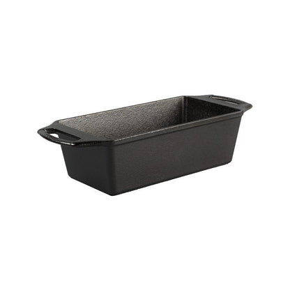 Lodge Seasoned Cast Iron Loaf Pan 8.5 Inches - Pre-Seasoned Rectangular Cast Iron Bakeware- Even Browning Bread Pan with Easy-Release Finish - PFAS-Free Non-Toxic Cookware