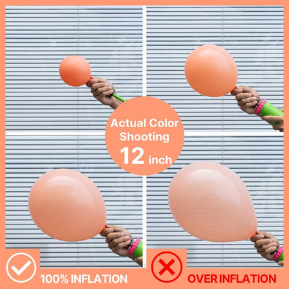 PartyWoo Peach Balloons 50 pcs 5 Inch Small Mini Pastel Light Orange Peachy Pink Latex Balloons for Wedding Baby Shower Gender Reveal Graduation Birthday Party Decorations Peach-Y21