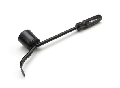Steelman Hubcap Remover Tool for Auto Mechanics, Heavy-Duty Steel, Large Rubber Hammer Face, Wide Prying Blade, Secure Grip