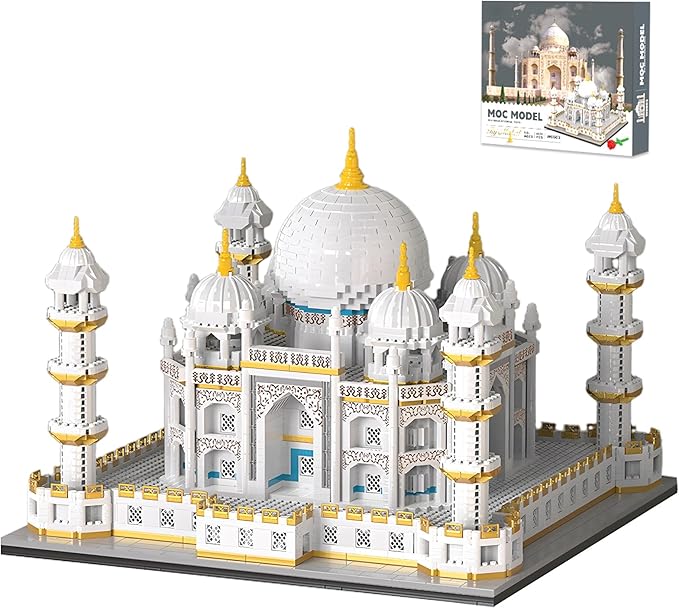 Architecture Taj Mahal Micro Mini Building Blocks SetLandmarks Collection Display Model Gift for Adults(4030 Pieces)