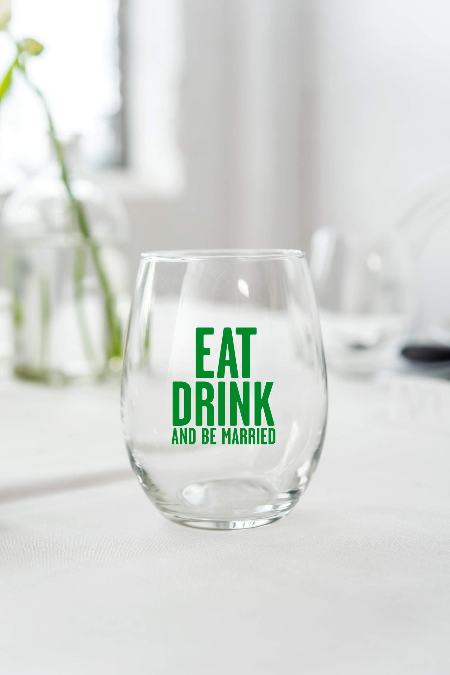 WEDDINGSTAR Personalized Small Stemless Wine Glass 9oz - 108 pack