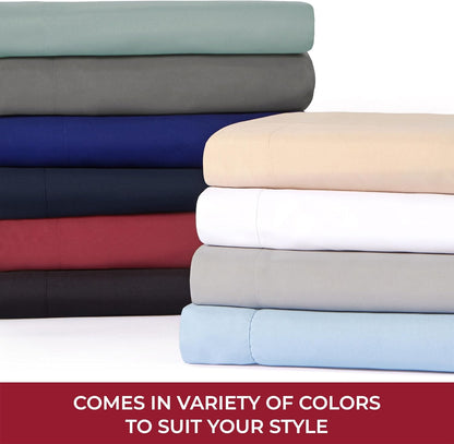 Mellanni RV Short Queen Sheets - Luxury 4 PC Bedding Set | Extra Soft, Cooling, Deep Pocket (Terracotta)