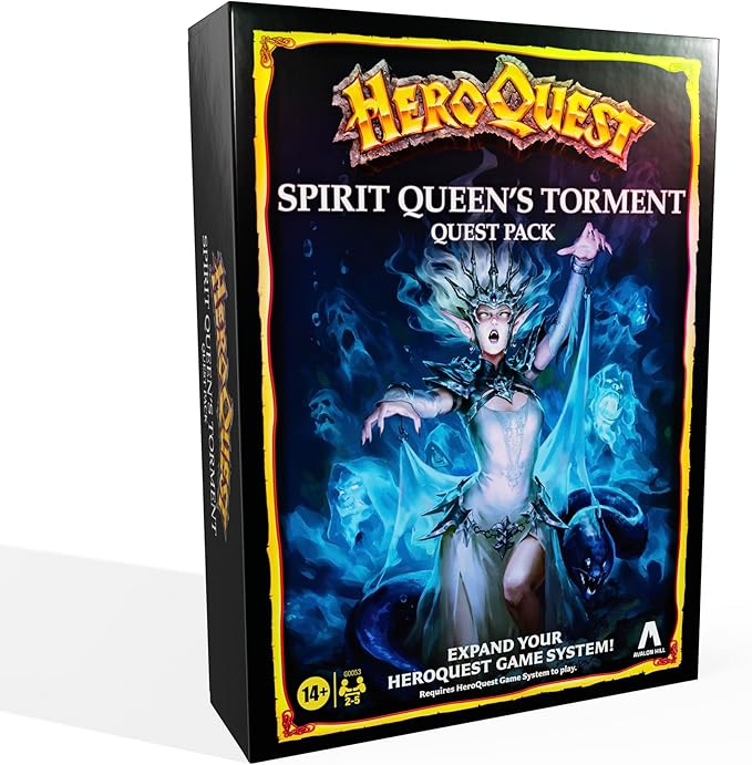 Avalon Hill HeroQuest Spirit Queen's Torment Quest Pack Requires HeroQuest Game System to Play Dungeon Crawler Games Ages 14+ 2-5 Players Strategy Games