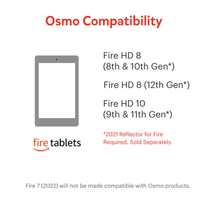 Osmo-Coding Starter Kit for Fire Tablet-3 Educational Learning Games Ages 5-10+-Learn to Code,Coding Basics & Coding Puzzles-STEM Toy Gifts,Boy & Girl(Osmo Fire Tablet Base Included-Amazon Exclusive)