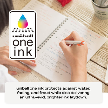Uniball Gel Pen 12 Pack, 0.38mm Ultra Micro Black Ink, Smooth Writing Office Supplies