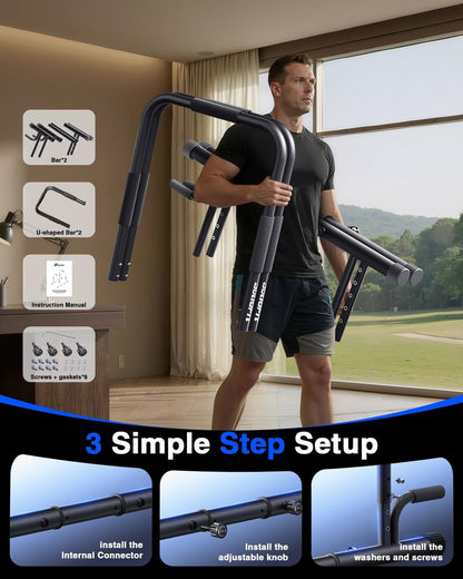 SolidFit Dip Bar & Push Up Bar Black ZZ