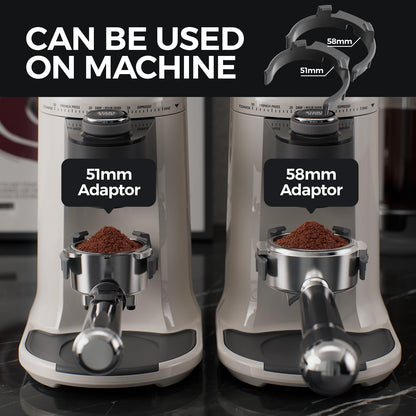 Electric Burr Coffee Been Grinder with Adjustable 24 Precise Grind Settings, 40s Digital Timer for French Press, Espresso, and Drip Pour Over, Home Use (White)
