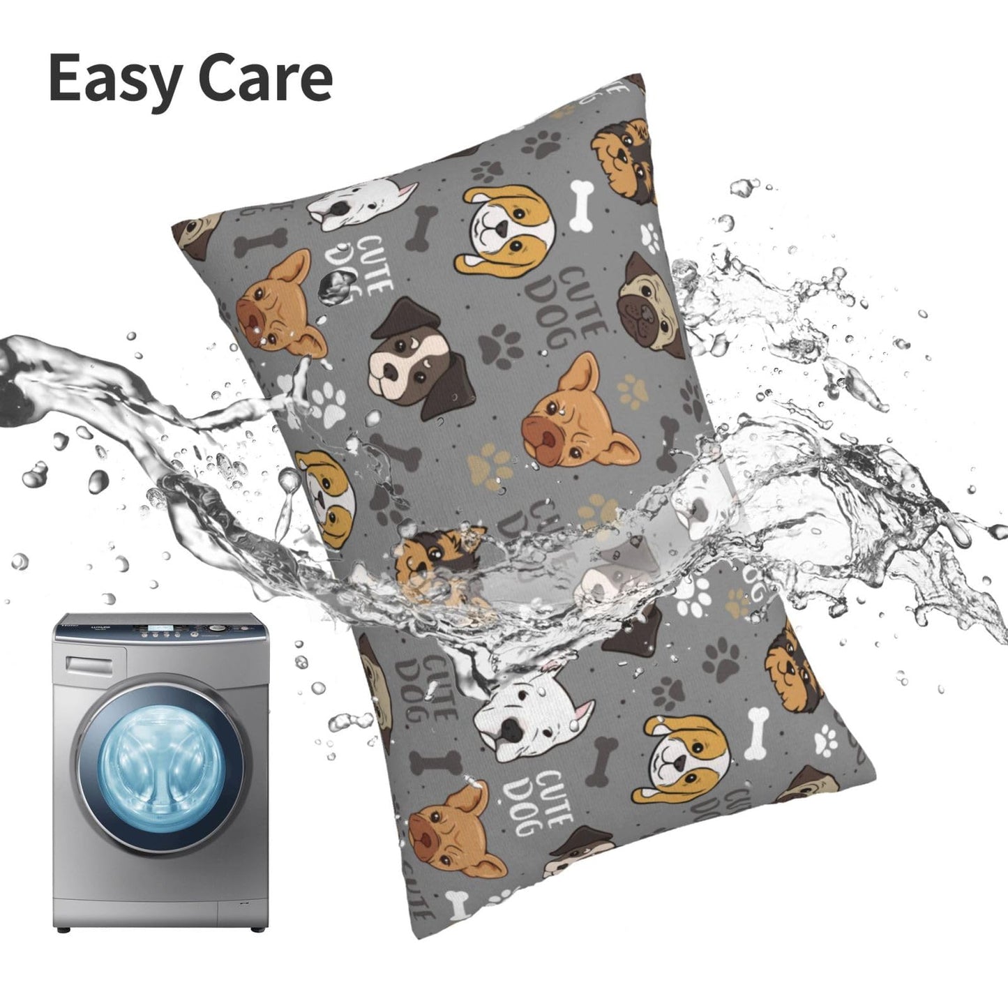 Pillow Cases Pillow Covers Standard Size Cute Dog Pillow case Pillow Protector, Soft,with Zipper Pillow case 20"x30"