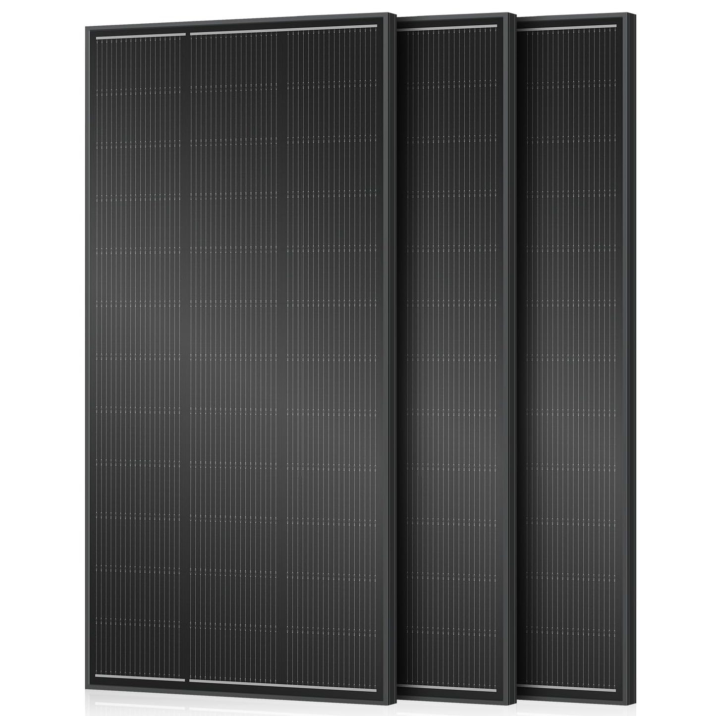 600 Watt Solar Panel 18BB N-Type, 25% Efficiency Monocrystalline Grade A+ Cells, 12V 200W Solar Panel 3 Pack IP68 for RV, Van, Trailer, Marine, Rooftop, Farm, Off Grid