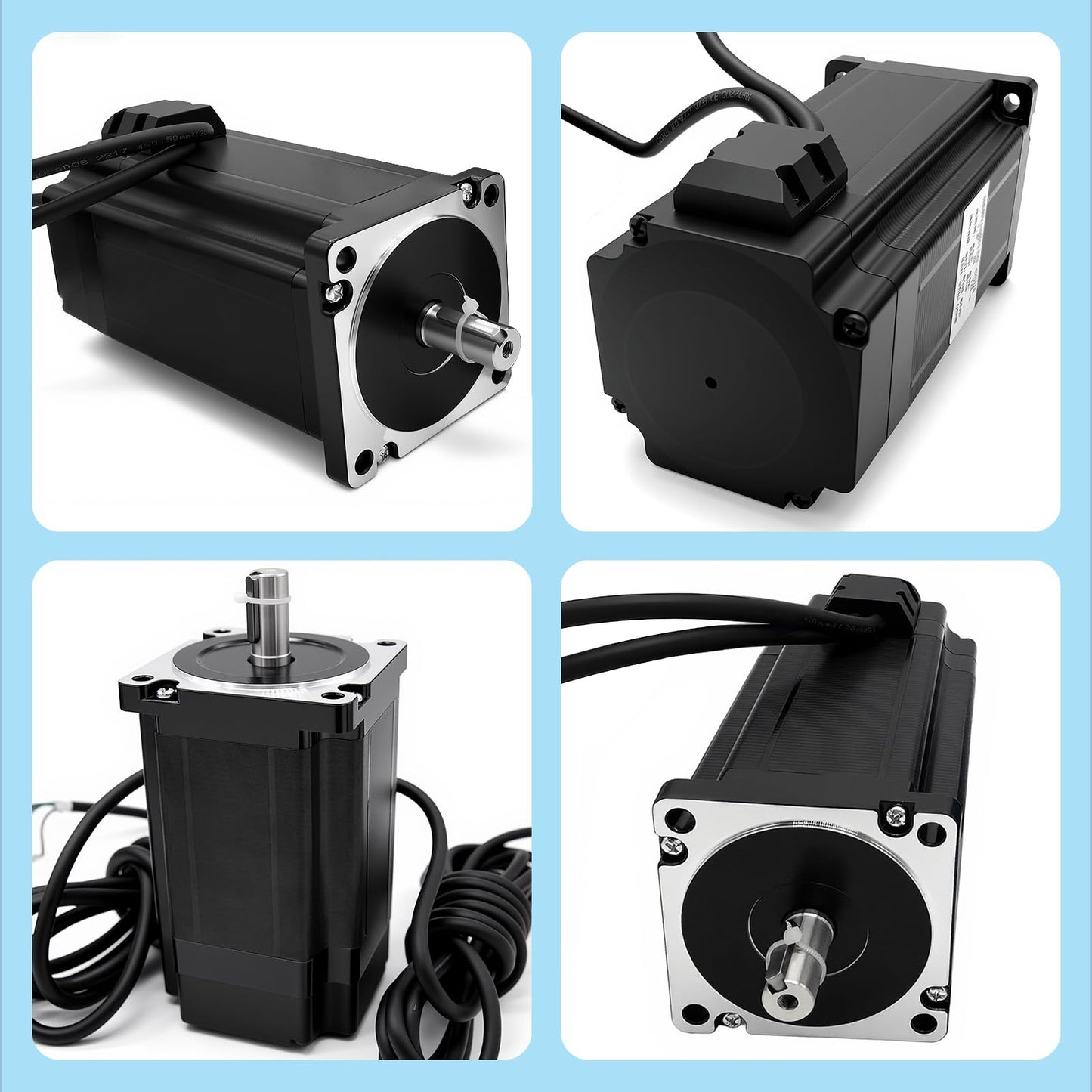 3 Axis CNC Controller Kit Nema34 86mm Closed Loop Stepper Motor Kit 8.5Nm DSP Easy Servo & Steping Driver & 400W 60V DC Power Supply, for 3D Printer Engraving Milling Machine
