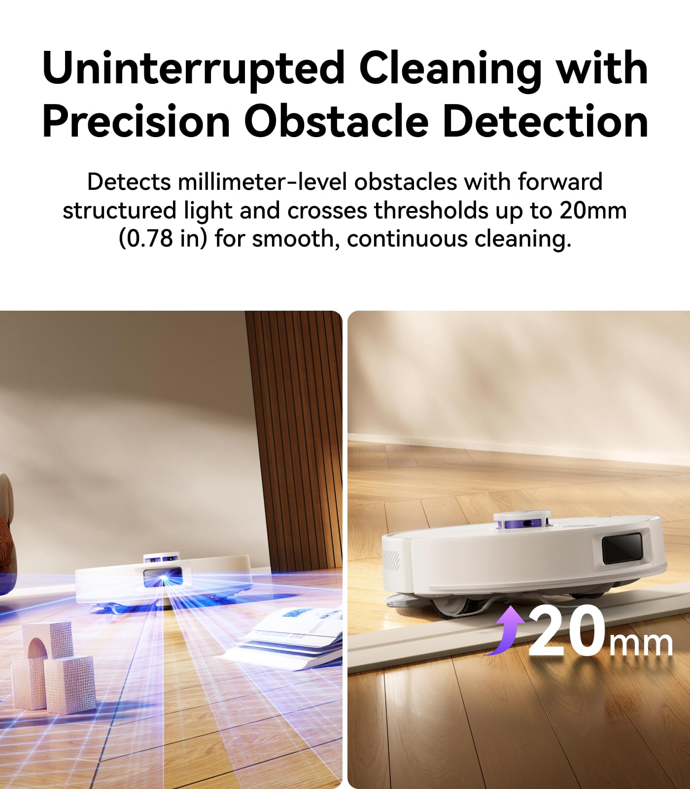 NARWAL Freo S Robot Vacuum and Mop Combo, 8000Pa Suction, 180 Days Hands-Free,Self-Emptying Base, LDS Navigation & Obstacle Avoidance, App & Voice Control, Quiet, for Pet Hair, Hard Floors & Carpets