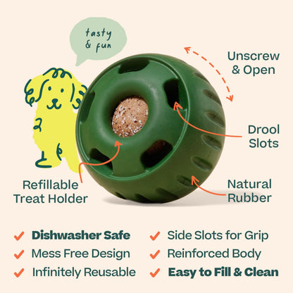 WOOF Pupsicle - Long-Lasting Interactive Dog Toy to Keep Your Pup Busy and Distracted - Safe for Dogs - Low-Mess Design - Dog Toys for Medium and Large Dogs 25-75 lbs