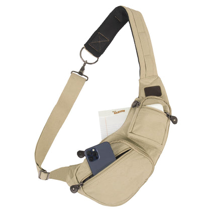 Rothco Vintage Canvas Crossbody Sling Bag – Compact Travel Shoulder Backpack 2L Storage