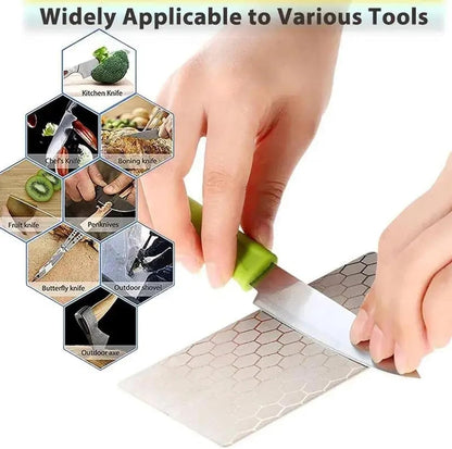Diamond Sharpening Stone, 5 Pcs Knife Sharpening Stone for Kitchen Sharpening, Diamond Lapping Plate Coarse/Medium/Fine Grit Sharpener, 320/600/1000/2000/3000 Grit