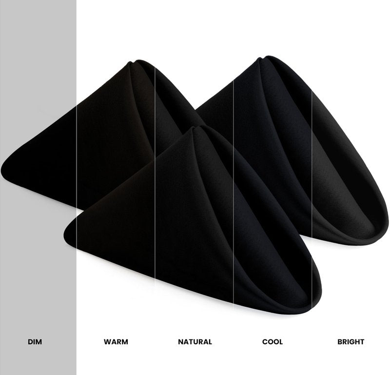 Utopia Home Black Cloth Napkins (12 Pack, 18x18 Inches), Ideal Dinner Napkins for Party, Wedding and Lunch/Dinner