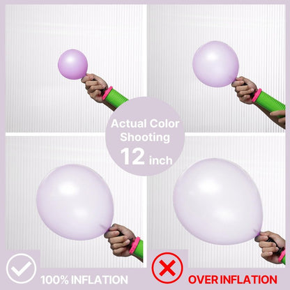 PartyWoo Pearl Lavender Balloons 140pcs Different Sizes Pack of 18 12 10 5 Inch Pearl Light Pastel Purple Lilac Balloon Arch Kit for Bachelorette Fairy Girl Birthday Party Decorations Purple-Z32