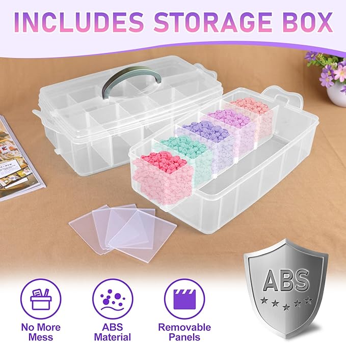Bear Building Blocks with Organizer Bins (3000PCS) Fluorescent Bricks &amp Stroage Drawer Gift for Adults &amp Kids Ideal for Home &amp Office Decor QR Code User Manual 8882