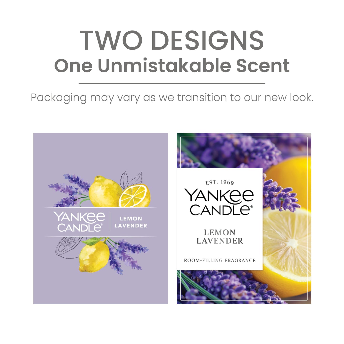 Yankee Candle Medium Pillar Scented Candle with up to 115 Hour Burn Time, Premium Plant Wax Blend for Consistent Burn, 14.25 oz Pillar Candle with Room Filling Fragrance, Lemon Lavender
