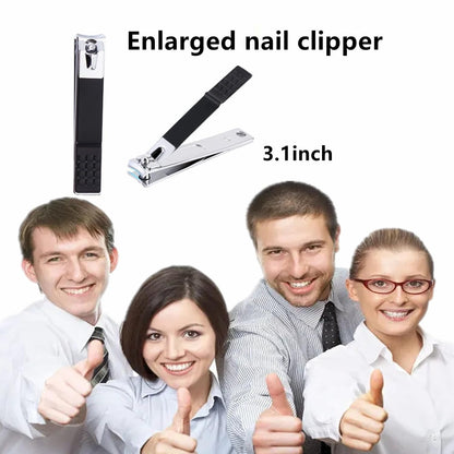 Manicure Set Nail Clipper Set Men Women Nail Clippers Toenail Fingernail Cutters Personal Care Tools Manicure Pedicure Tools with Travel Case Grooming Kit Present for Men Women Family Friends