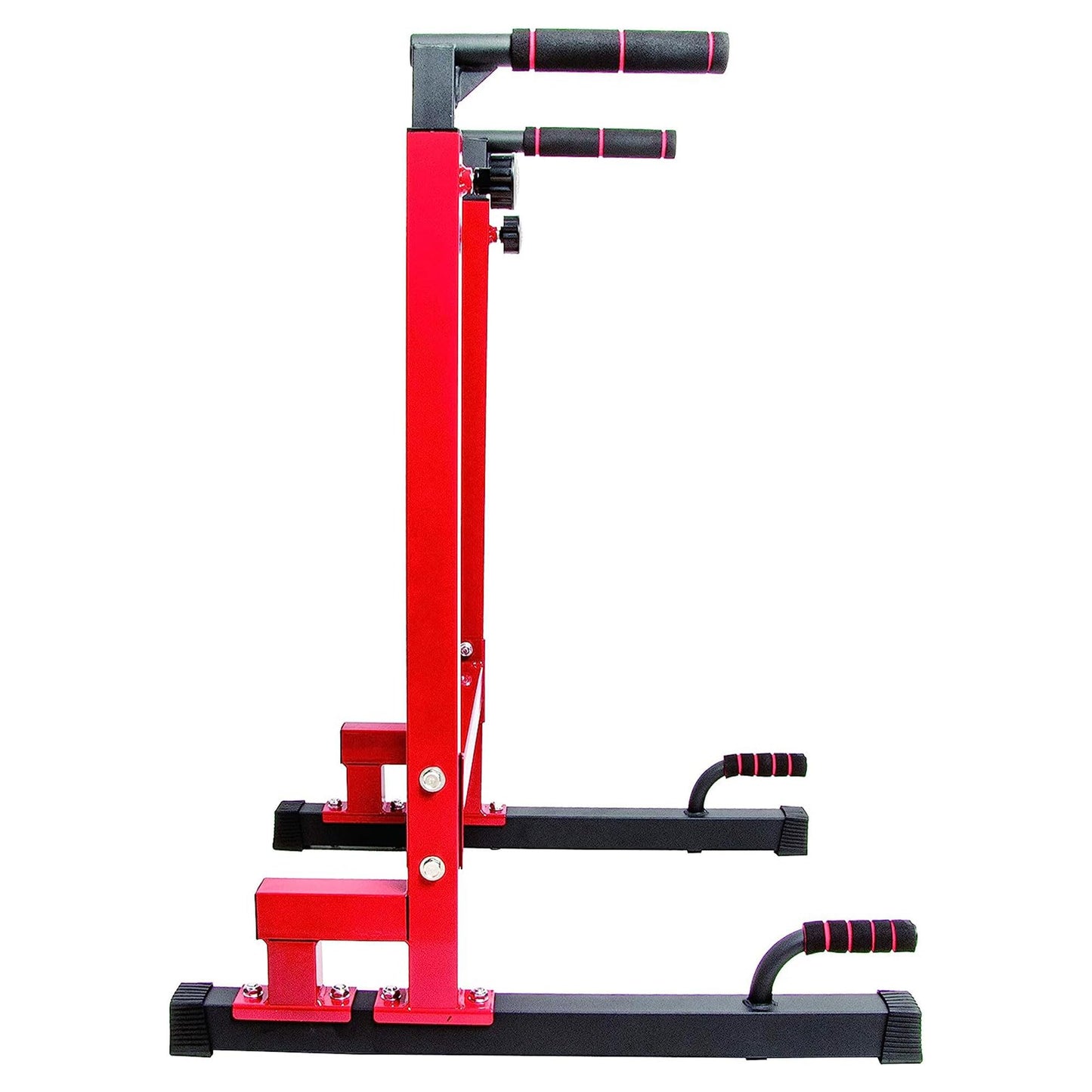 BalanceFrom Steel Frame Dip Station with Adjustable Height, 500 Pound Weight Capacity – Upper Body Workout Home Gym Equipment for Triceps, Push & Pull Ups, Leg Raises, and Bench Press
