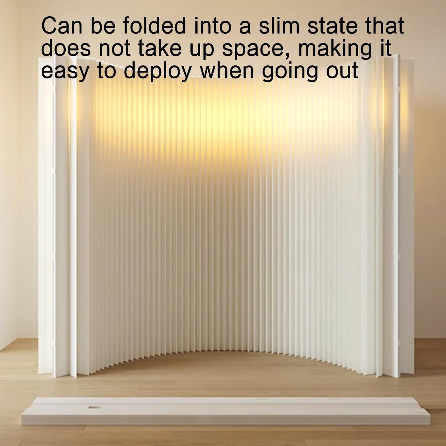 Portable Folding Room Divider, Lightweight Retractable Privacy Screen, Easy-to-Use Partition for Home, Office, or Event Separation, Stylish and Functional Design