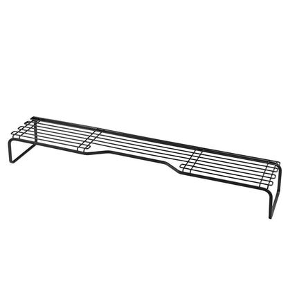 BLKP Pearl Metal AZ-5053 Stove Back Rack Limited Black Width 29.5 inches (75 cm) Above Exhaust Outlet Kitchen Storage Black