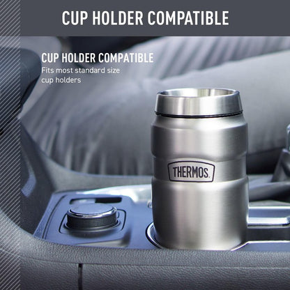 THERMOS Stainless King Vacuum-Insulated Stainless Steel Tumbler - 16oz, Army Green - Insulated Coffee Tumbler for Hot & Cold Drinks - Leak-Proof & Sweat-Proof for Commuting & Traveling