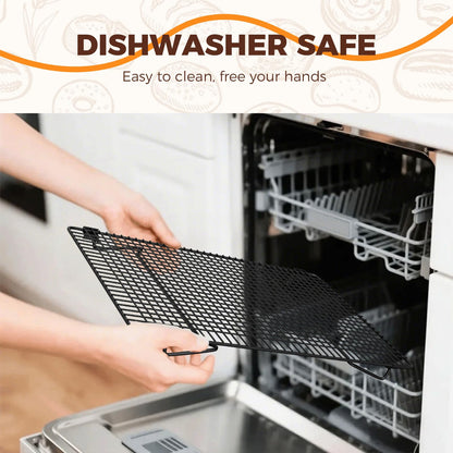ZHIWUJIA 3 Layer Detachable Collapsible Cooling Racks, 17 * 11 Inch Cooling Wire Rack Stackable Drying Rack Cookie Rack Bread Cooling Rack
