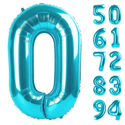 Blue Number 22 Balloon 40 inch, 22 Number Balloons, 22nd Blue Birthday Decorations, 22 Year Old Women Men blue Party Supplies