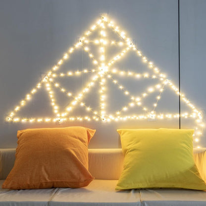 PCORES 2Pack Warm White Fairy Lights Battery Operated with Timer, Waterproof 33FT 100LED String Lights Indoor Outdoor, Copper Wire Fairy Lights for Bedroom, Christmas, Parties, Wedding