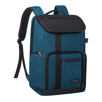 MOSISO Camera Backpack, DSLR/SLR/Mirrorless Large Men/Women Photography Camera Bag Case with 17.3 inch Laptop Compartment&Tripod Holder&Rain Cover Compatible with Canon/Nikon/Fuji/Laptop, Teal Blue