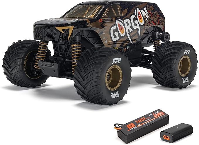 ARRMA RC Truck 1/16 Gorgon GROM 4X4 RTR Brushed Monster Truck (Battery &amp Charger Included) Bronze ARA2130T3