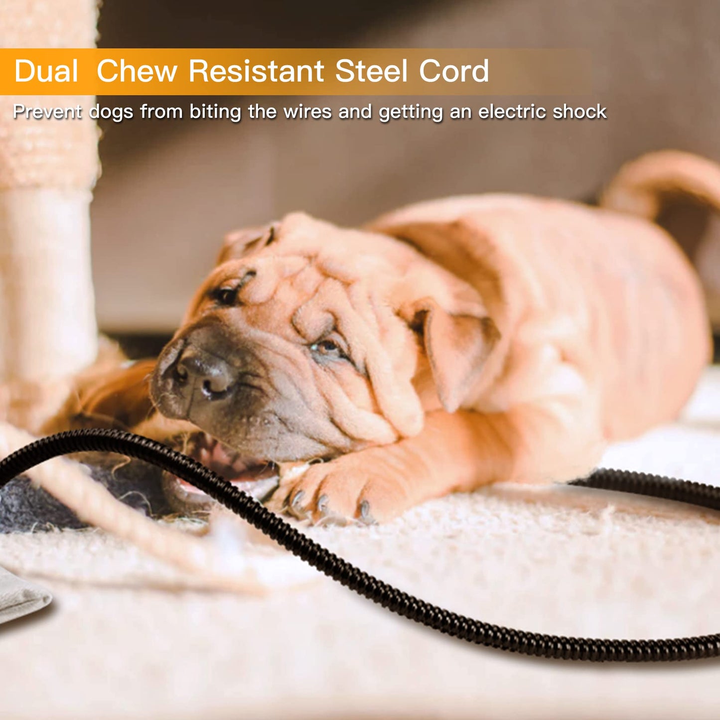 Toozey Small Pet Heating Pad, 6 Adjustable Temperature Dog Cat Heating Pad with Timer, Waterproof Heated Cat Bed with Chew Resistant Cord, Indoor Electric Pet Heated Mat 18x16in