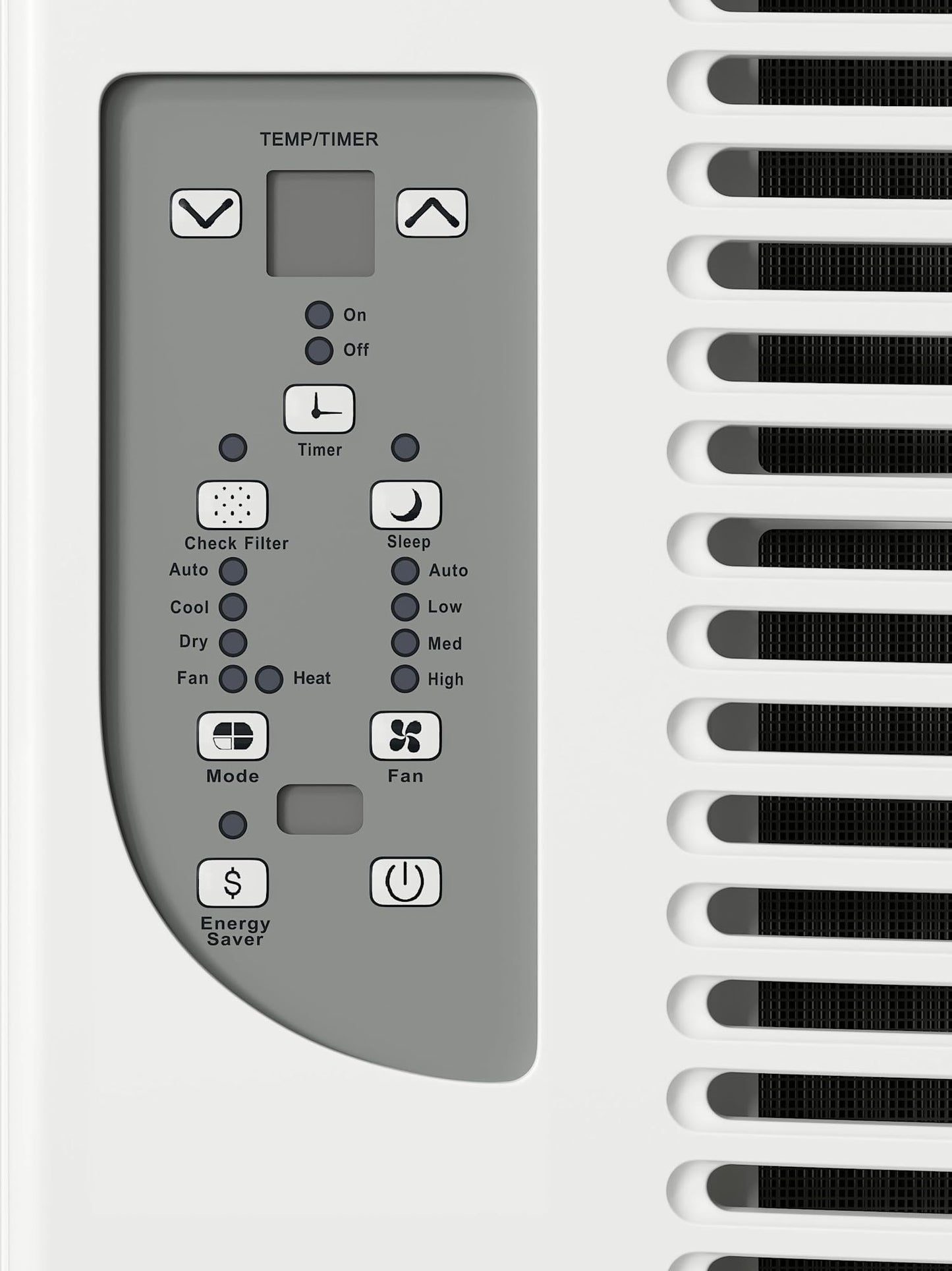 Durastar DRWHC081XNA1 8,000 BTU 115V Window Air Conditioner with 3500 BTU Supplemental Heating and Remote Control - White