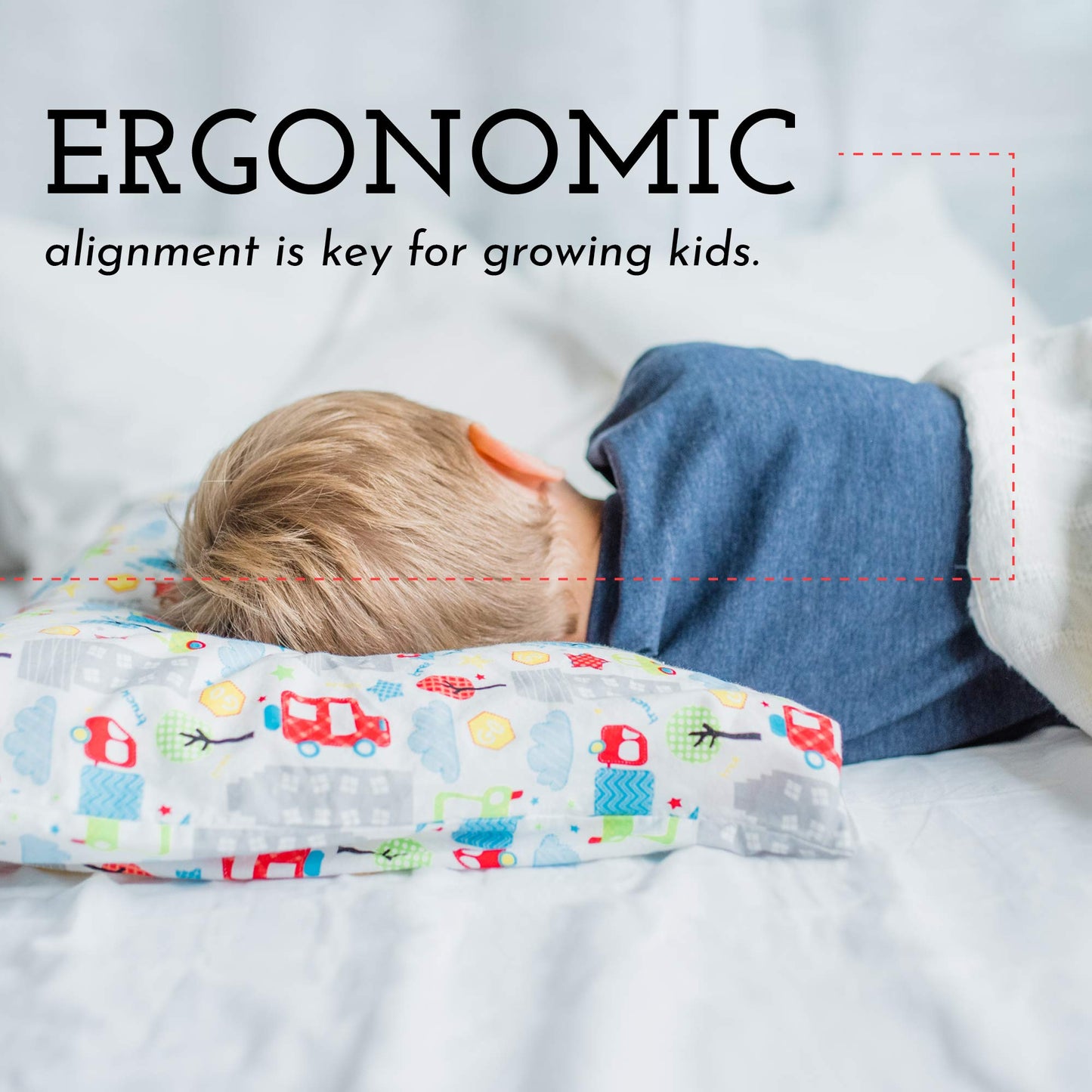 Youth Pillow - 16 X 22 - Soft & Hypoallergenic - Kids Sleeping Pillow - Toddler Bed Pillow - Perfect Size - Backed by Our Love The Fluff Guarantee (1 Pack)